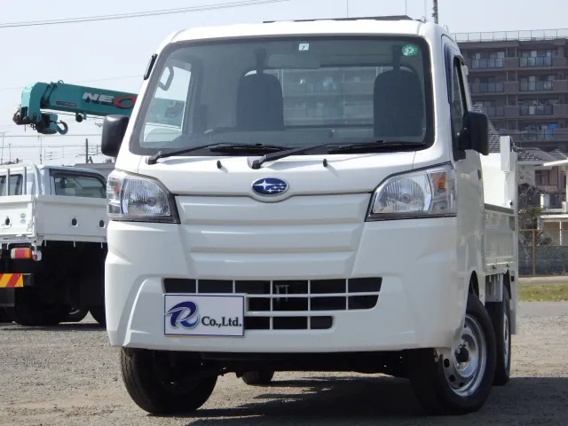 新明和垂直式パワーゲート　ゲート昇降能力３５０㎏　荷台内寸　２００×１４０×３０　車両外寸　３３９×１４７×１７９　４ＷＤ　荷台地上高約６７ｃｍ　有線リモコン　５ＭＴ|スバル サンバー トラック EBD-S510J(4WD)の写真1