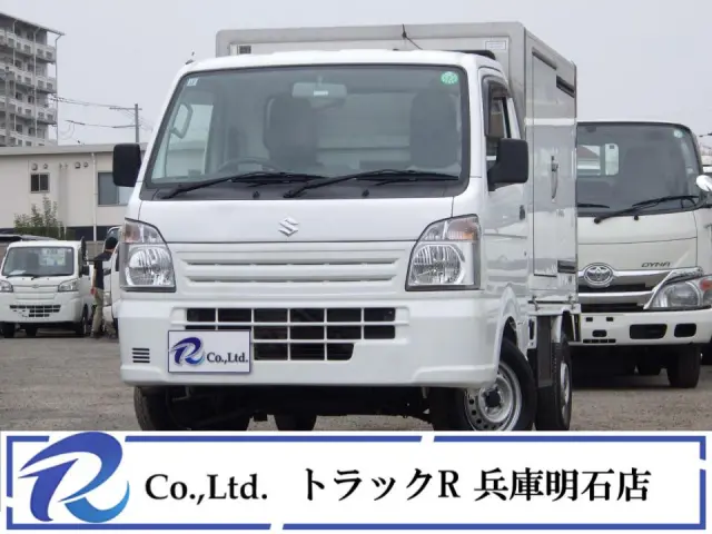 冷蔵冷凍車　中温-５℃～２０℃　荷台内寸１７４×１３０×１１４　車両外寸３３９×１４７×１９７　荷台地上高約７３㎝　サーモキング　左スライド扉　リア観音扉　バックカメラ　８ナンバー|スズキ キャリイ EBD-DA16T(2WD)の写真1