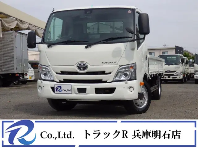 積載量２０００㎏　車両総重量４９５５㎏　ワイド　ロング　荷台内寸４３５×１８９×３８　車両外寸６１９×１９９×２２３　荷台地上高約９１㎝　荷台床板張り　アオリ開閉補助装置　デジタルインナーミラー|トヨタ トヨエース 2RG-XZU710(2WD)の写真1