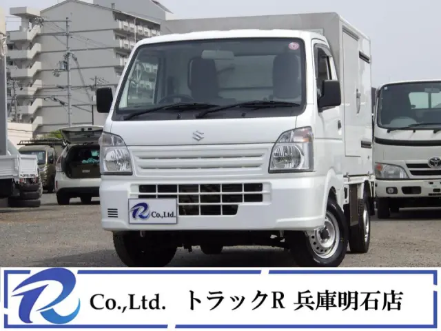 冷蔵冷凍車　-２０℃　低温　積載量３５０㎏　左スライド扉　荷室内寸　１６９×１２５×１０３　車両外寸　３３９×１４７×１９６　荷台地上高約７７㎝　リア観音扉　横滑り防止装置　ＡＴ　８ナンバー|スズキ キャリイ 3BD-DA16T(2WD)の写真1