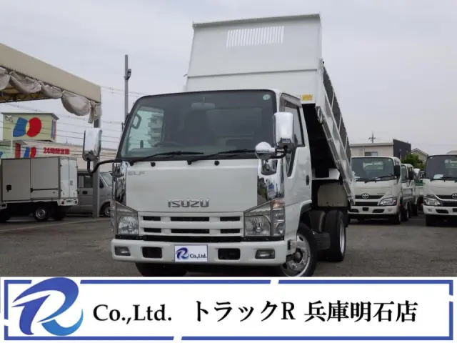 積載量２０００㎏　車両総重量４９２５㎏　全低床　荷台内寸３０５×１６０×３２　車両外寸４６９×１６９×１９６　荷台地上高約８６㎝　コボレーン　ロックピン　坂道発進補助装置　４ナンバー　５速　極東開発|いすゞ エルフ TKG-NJR85AD(2WD)の写真1
