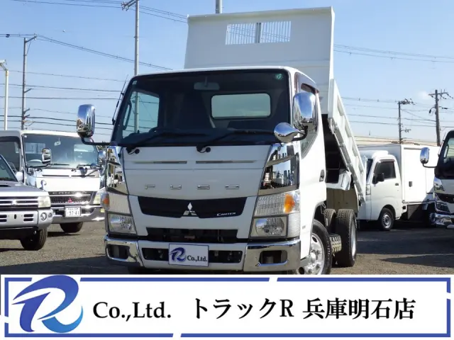 荷台寸法３０５×１６０×３８　車両外寸４６９×１６９×１９９　荷台地上高８０ｃｍ　新明和　型式ＤＲ２－０１１０ＳＹ　全低床　４ナンバー　５ＭＴ　エンジン４Ｐ１０　１５０ｐｓ　１０尺　左電格　コボレーン|三菱 キャンター TKG-FBA60(2WD)の写真1