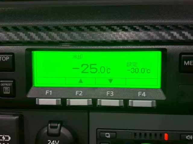 冷凍機は、-30℃設定(低温仕様) 14.1℃スタート 3.5Hで -25.0℃確認済みです。|日野 レンジャー 2KG-FD2ABG(2WD)の写真24