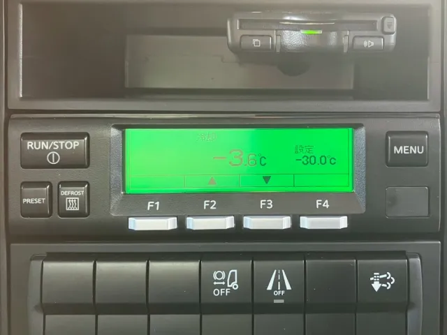 冷凍機は-30℃設定 25.7℃スタート 1.5Hで-3.6℃確認済みです。|三菱 ファイター 2KG-FK65F(2WD)の写真14