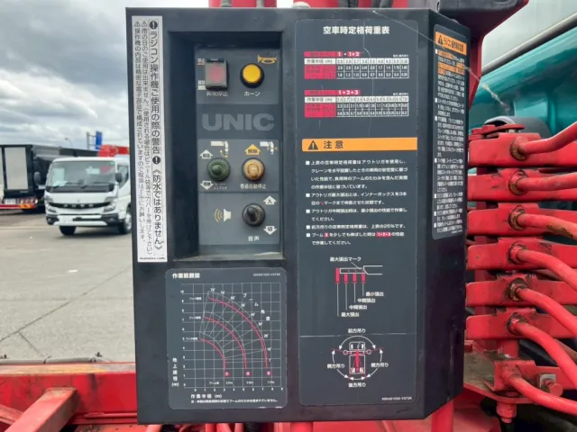 空車時定格荷重表 及び 作業範囲図です。|日野 レンジャー QKG-FE7JKAAの写真22