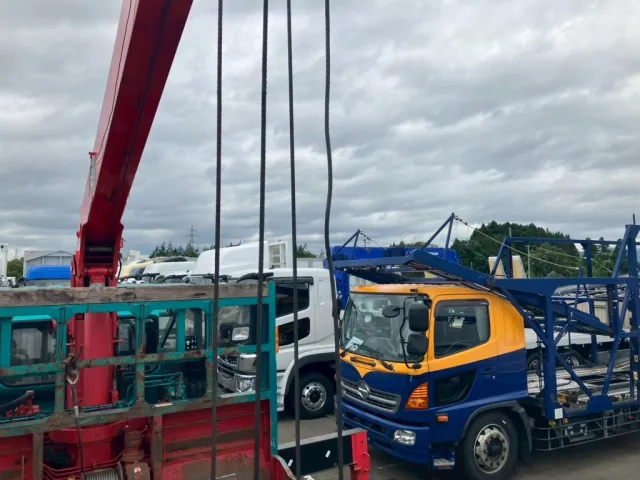 クレーンのワイヤーにキンクがあります。|日野 レンジャー QKG-FE7JKAAの写真24