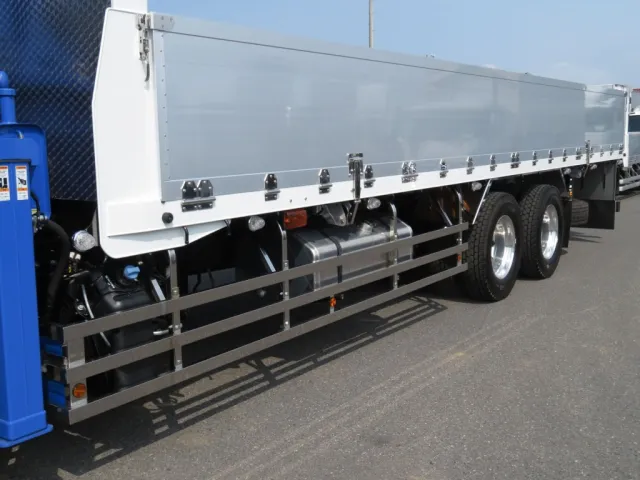 あおりロック・丁番・セイコーラック・サイドバンパーはステンレス製です。|三菱 スーパーグレート 2PG-FV80VZの写真10