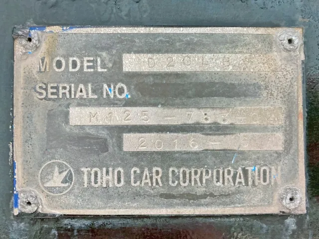 ダンプのプレートです。|東邦 TF36H2C3改の写真39