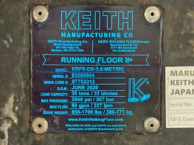 ムービングフロアーのプレートです。|トレクス  NCCTB34081の写真39