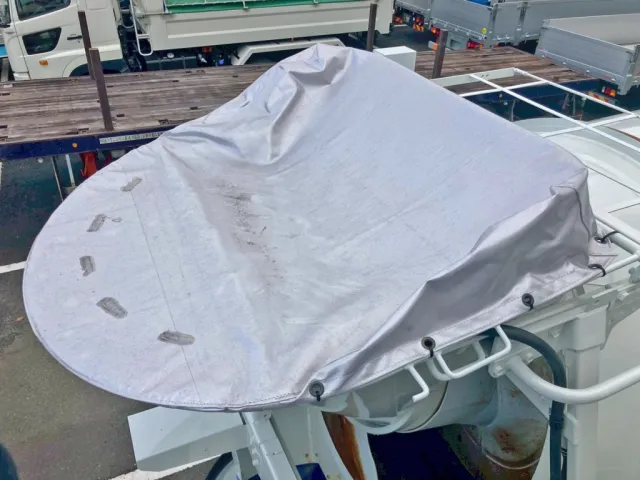 ホッパーカバーは電動式です。|三菱 スーパーグレート 2KG-FV80GXの写真8