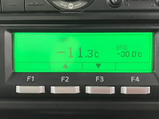 冷凍機はー30℃設定(低温仕様)19℃スタート 2Hで-11.3℃確認済みです。|三菱 ファイター 2KG-FK64F(2WD)の写真27