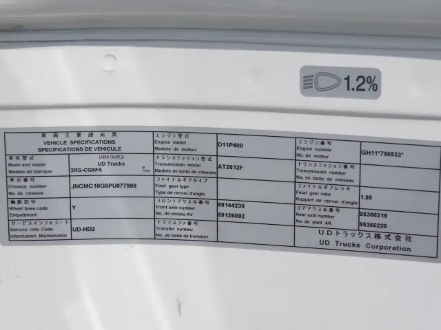 UD クオン 2RG-CG5FA(8x4)の写真38