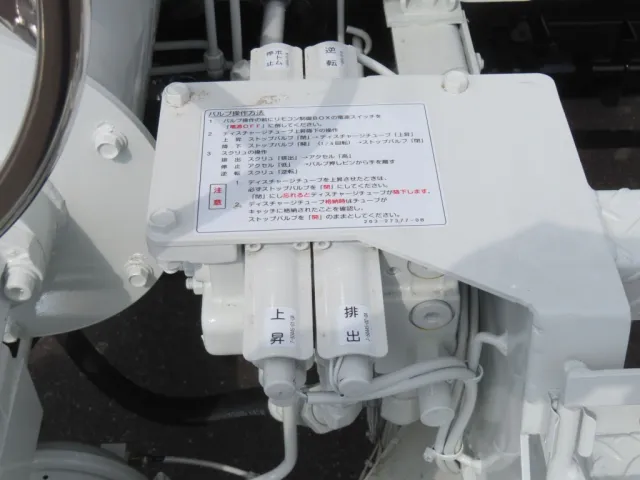 ブームの操作スイッチです。|三菱 スーパーグレート 2KG-FV80VYPの写真18