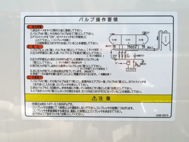 バルブの配管図です。|三菱 スーパーグレート 2PG-FV84GZの写真15