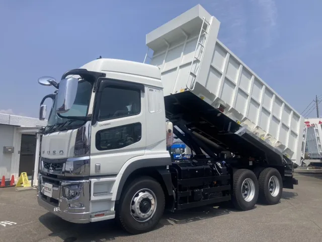 未使用のスーパーグレート10トンベース土砂禁ダンプです。|三菱 スーパーグレート 2KG-FV70HXの写真1