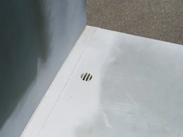 排水ホース上部の状態です。|フルハーフ  KFKGF340Wの写真24