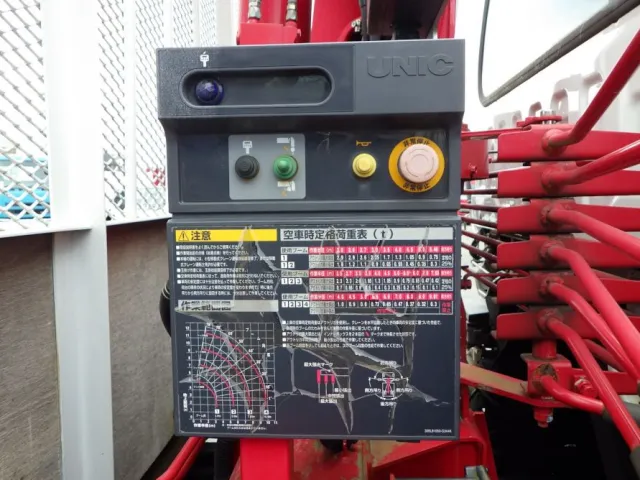 空車時定格荷重及び作業半径ー揚程図です。|いすゞ フォワード 2RG-FRR90S2(2WD)の写真13