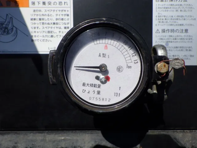 自重計の状態です。|三菱 ファイター 2KG-FK62FZの写真10