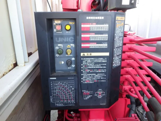 空車時定格荷重及び作業半径ー揚程図です。|三菱 キャンター TKG-FEB80(2WD)の写真13