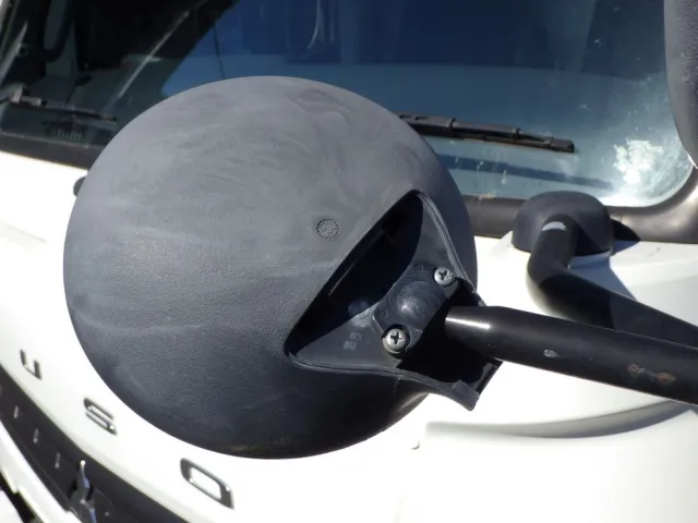 助手席側アンダーミラーカバーが欠損しています。|三菱 キャンター TKG-FEB80(2WD)の写真22