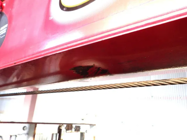 ブームにキズ・サビ・ヘコミがあります。|三菱 キャンター TKG-FEB80(2WD)の写真32