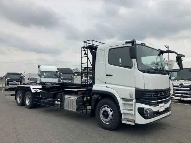 総重量25トンベースの未使用新型スーパーグレートのフックロールです。|三菱 スーパーグレート 2PG-FV80VZの写真2