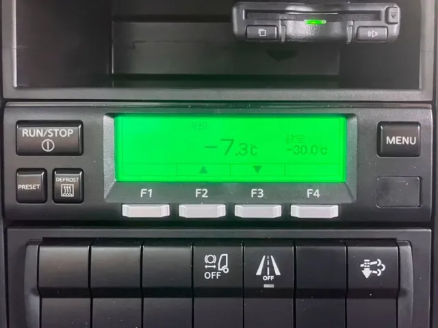 冷凍機は－30℃設定（低温仕様）19.9℃スタート1.5Hで-7.3℃確認済みです。|三菱 ファイター 2KG-FK65F(2WD)の写真21