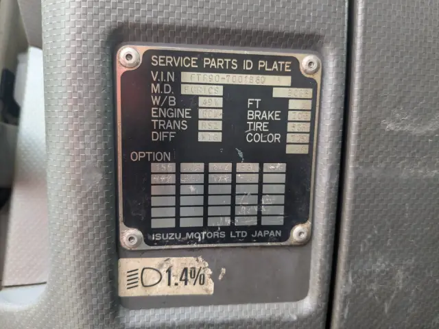 いすゞ フォワード LKG-FTR90S2(2WD)の写真2